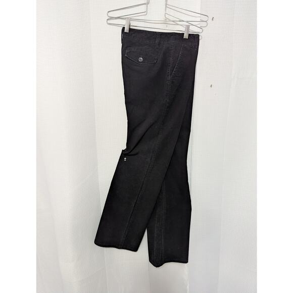 ANN TAYLOR! SIGNATURE FIT BLACK FINE WALE CORDUROY STRAIGHT LEG TROUSERS! SZ 6 - Picture 6 of 10